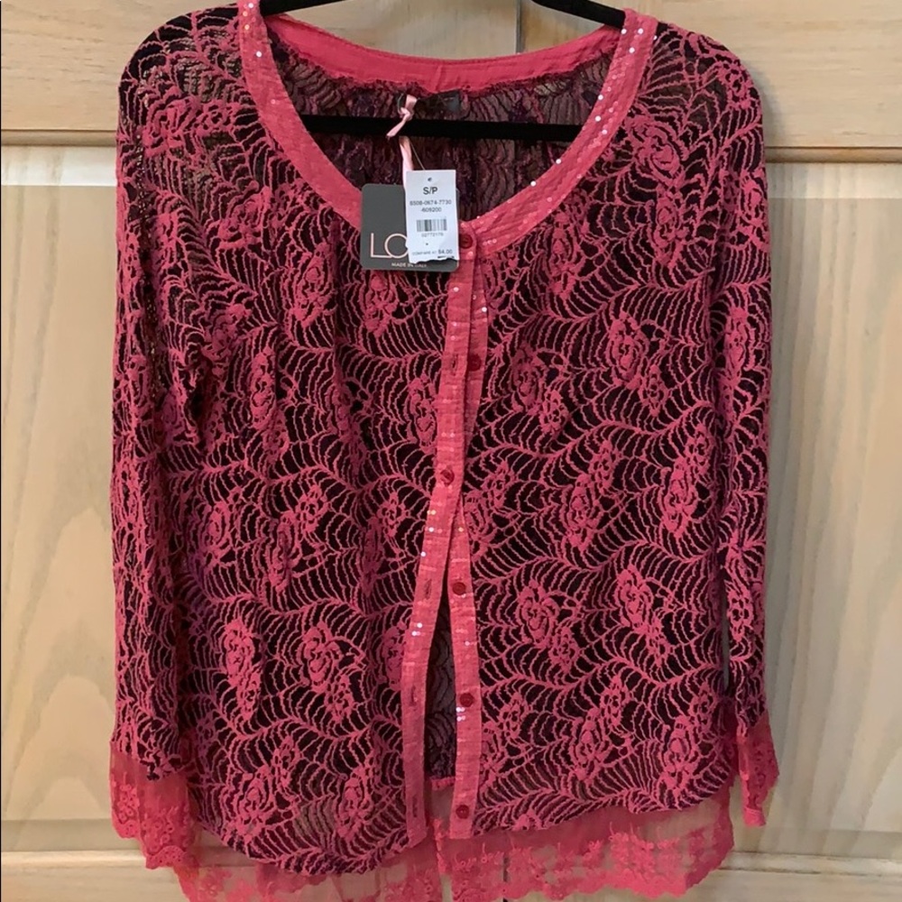 Lovely salmon-colored sweater made in Italy